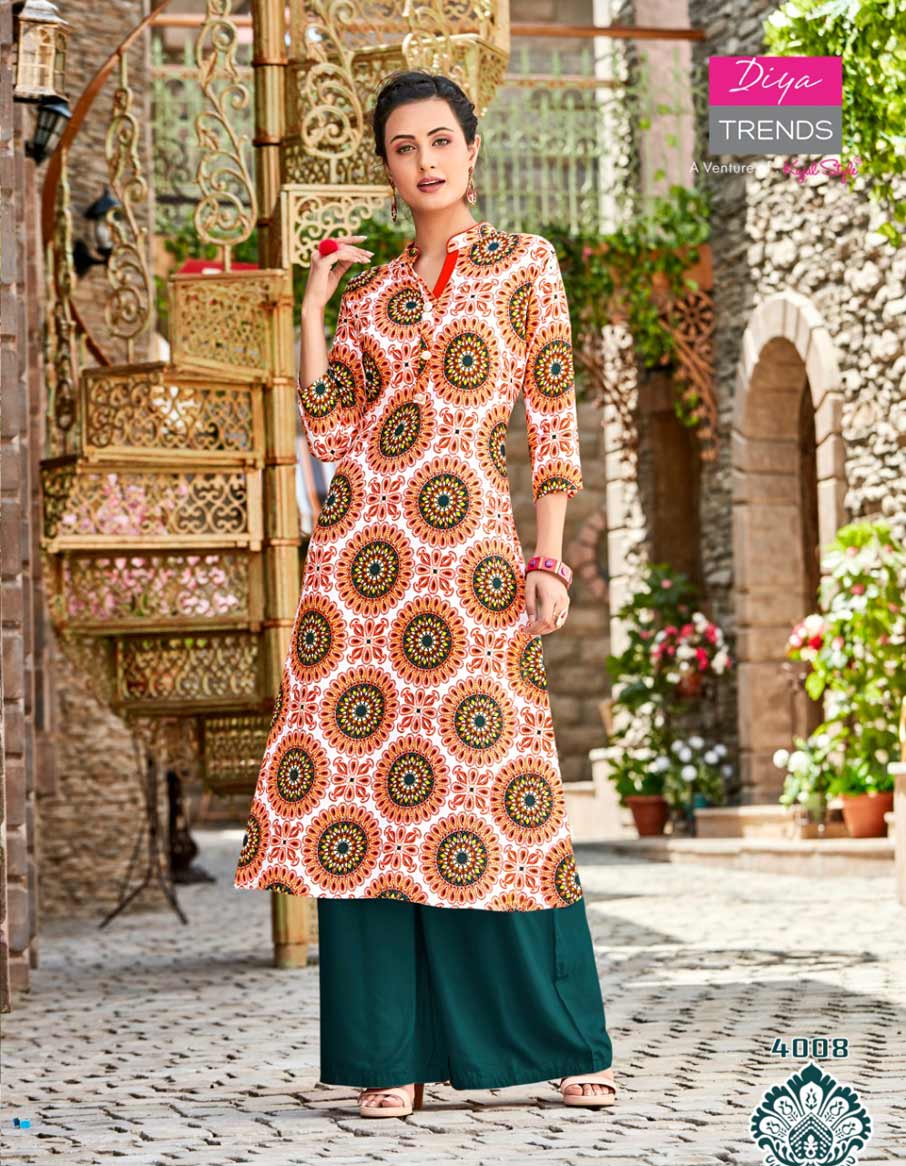 Gardencity Vol-4 Diya Trends Straight Mall Concept Kurti Gardencity Vol-4 Diya Trends Straight Mall Concept Kurti